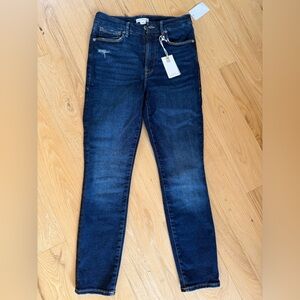 Good American High Rise Crop Blue Jeans, Size 6-12, NWT!